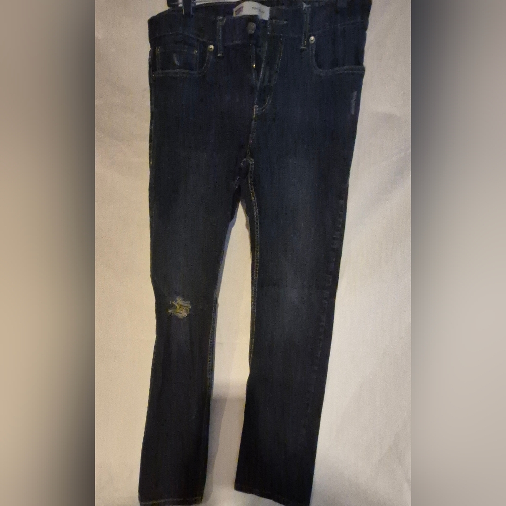 Levi's 511 Slim Blue Jeans Distressed Style Size 30 × 30